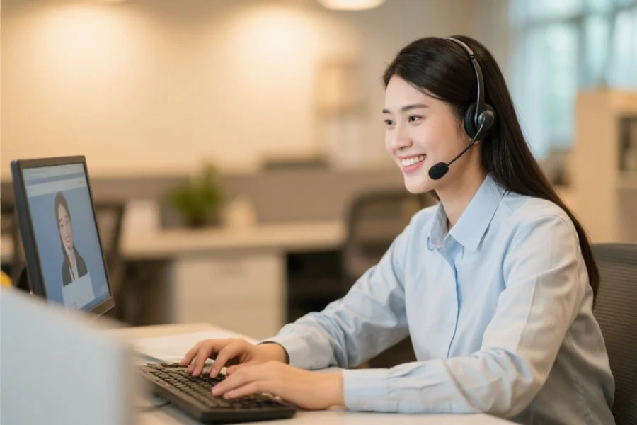 在线客服与用户交流